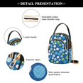 thumbnail image 4 of FORMRS Crossbody Bag for Women Quilted Travel Shoulder Cell Phone Purse with Chain Strap Handbag, Blue Dots, 4 of 7