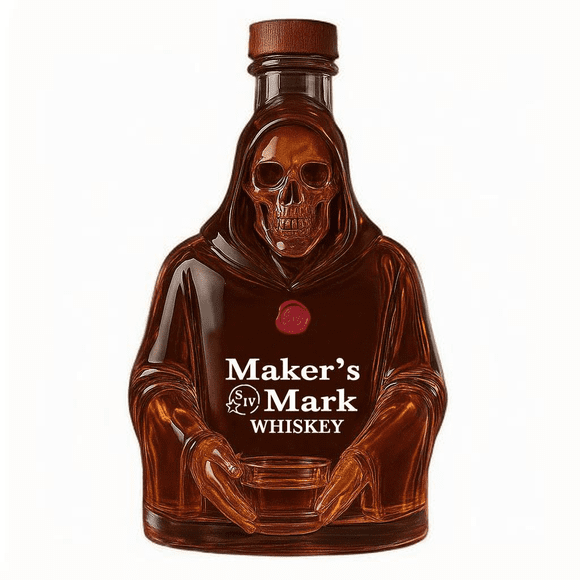 Suitable for whiskey enthusiasts and home bar accessories gift 300ml Art Figurine Death Reaper Whiskey Decanter Animal Statue Fun Bottle