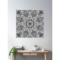 thumbnail image 2 of Octopus Flower In Grays Poster Wall Art, Modern Wall Decor For Living Room Bedroom, 30x30 UNFRAMED, 2 of 3