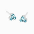 thumbnail image 5 of Blomdahl | Nickel Free | Medical Plastic 6mm Clover Crystal Stud Earrings | Best Choice For Sensitive Ears, 5 of 6