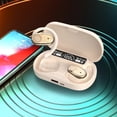 thumbnail image 4 of Earbuds Wireless, Hwkond Wireless Ear Mounted Bluetooth Earphones No In Ear Sound Leakage Stereoscopic Sound Quality Advanced Sports Earphones, Beige, Up to 60% Off, 4 of 7