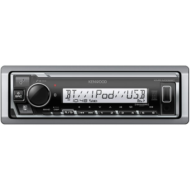 Estéreo Kenwood KMR-M332BT Bluetooth USB MP3 para coches y barcos