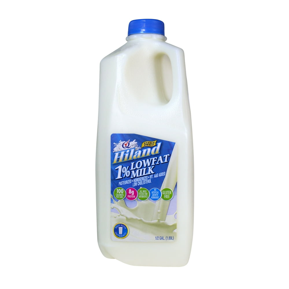 Hiland 1 Low Fat Milk, Half Gallon