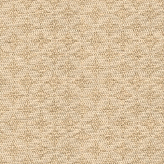 Ahgly Company Indoor Square Patterned Khaki Gold Area Rugs, 4' Square