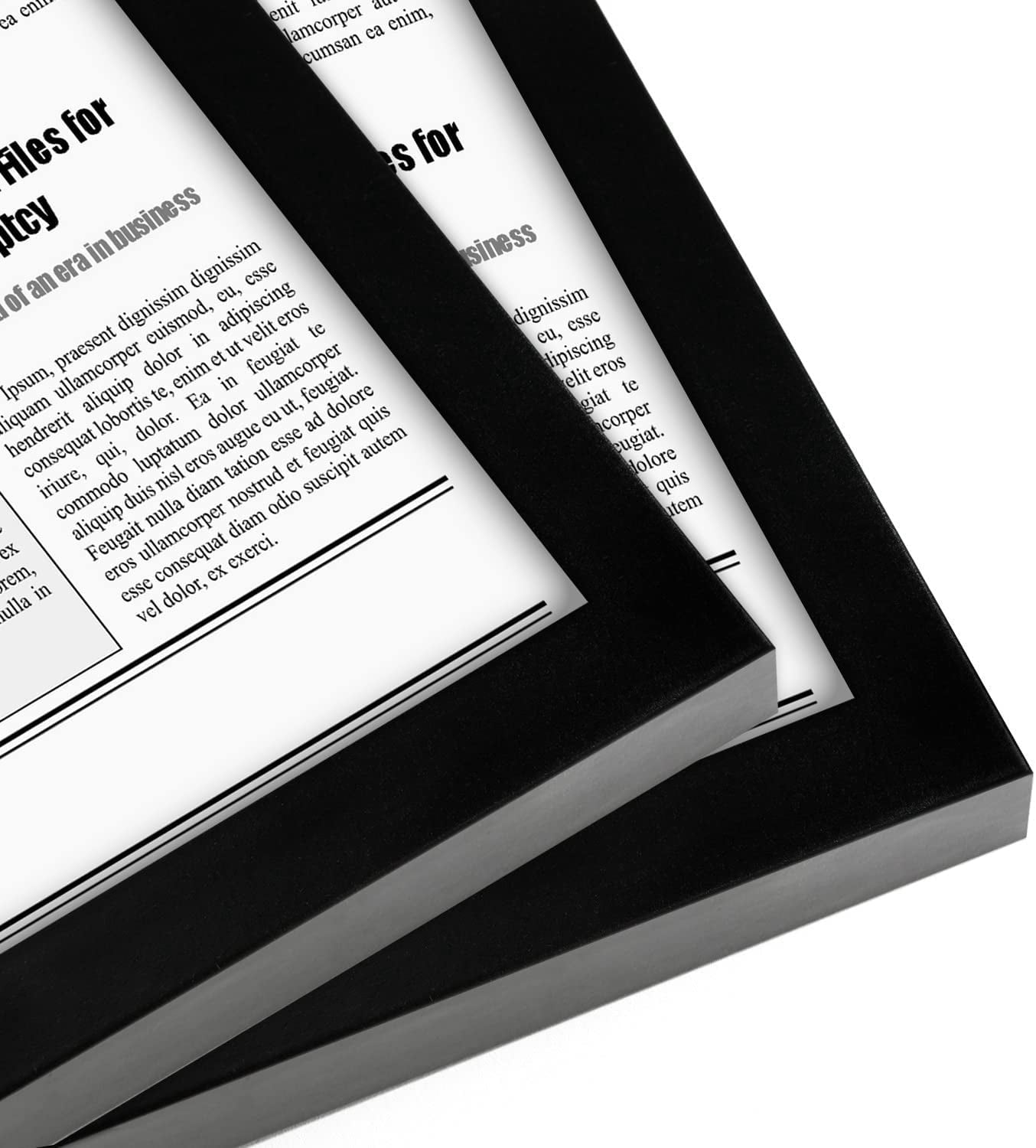 Americanflat 11x22 Frame - Assorted Media Cover Frame - Hanging Hardware Included - Fits 11x22 Inch Newspapers (2 Pack)