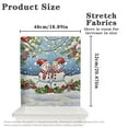 thumbnail image 6 of TSOVTHRID Snowman Holly Pinetree Print Chair Covers Dining Room Seat Covers Dining Chairs Slipcovers Chair Back Slip Cover for Home Kitchen Farmhouse Christmas Decor, Set of 2, 6 of 7