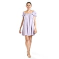 thumbnail image 1 of Vestido de lino escote cuadrado Roman Fashion /Juvenil, 20372 (Lila) lila M, 1 of 5