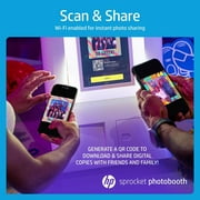 HP Sprocket Photo Booth Printer, ZINK Zero Ink Technology, Includes ZINK Paper and Carrying Case