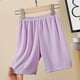 thumbnail image 2 of Odeerbi 2-12 Años Niñas Bermudas Shorts Hielo Seda Bike Shorts Yoga Dance Shorts Verano Casual Elastic Waist Leggings Short, 2 of 6