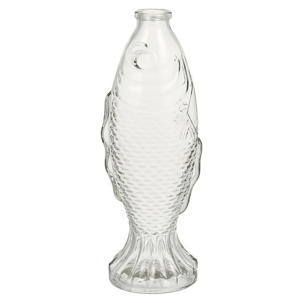 Botella de los deseos con tapón de corcho transparente, ideal para decorar el hogar o como florero de cristal.