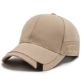 thumbnail image 2 of XIAOCHA Womens Side Embroidered Baseball Cap Shapeable Brim Farm Ball Hat,Beige, 2 of 3