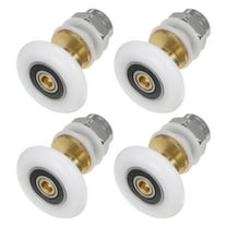 Shower Door Roller Runner Wheel 27mm Dia. Replacement Part Bathroom Glass Shower Sliding Door Roller, (1 Set 4pcs)