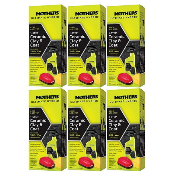 Mothers Ultimate Hybrid Ceramic Clay & Coat Kit - 6 Pack