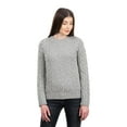 thumbnail image 6 of SAOL 100% Merino Wool Women's Aran Irish Cable Knit Sweater Traditional Fisherman Crew Funnel Neck Pullover Made in Ireland, 6 of 8