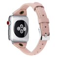 thumbnail image 2 of WorryFree Gadgets Correa de cuero compatible con Apple Watch 38 mm, 40 mm, 41 mm para niñas, hombres y mujeres, compatible con Apple Watch Series 9, 8, 7, 6 SE, 5, 4, 3, 2, 1, color rosa, 2 of 5