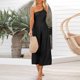 thumbnail image 5 of Mamelucos Trajes de verano elegantes para mujer mono de pierna ancha sin espalda plisado (negro XXL) Ygjytge Negro T XXL para Mujer, 5 of 6