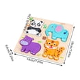 thumbnail image 3 of NAOJIE® Wooden Toddler Puzzles Baby Educational Learning Toys Gifts Parent-Child Interactive Toys Exercise Color Splicing Image Recognition Ability(A),Montessori Puzzles,Toddler Puzzles Ages 2-4, 3 of 7