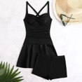 thumbnail image 6 of Gubotare One Piece Swimsuit Women Swim Dress Tummy Control Skirted Bathing Suit for Women Swimwear,Black XL, 6 of 9