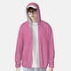 thumbnail image 2 of Fotbe Pink Gingham Chaqueta con Protección Solar UPF 50+ para Hombre y Mujer, Camisa con Capucha y Bolsillos-Medium, 2 of 7