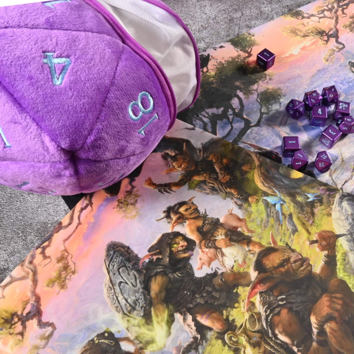 Phandelver and Below: The Shattered Obelisk Underdark Jumbo D20 Dice Plush for Dungeons  Dragons