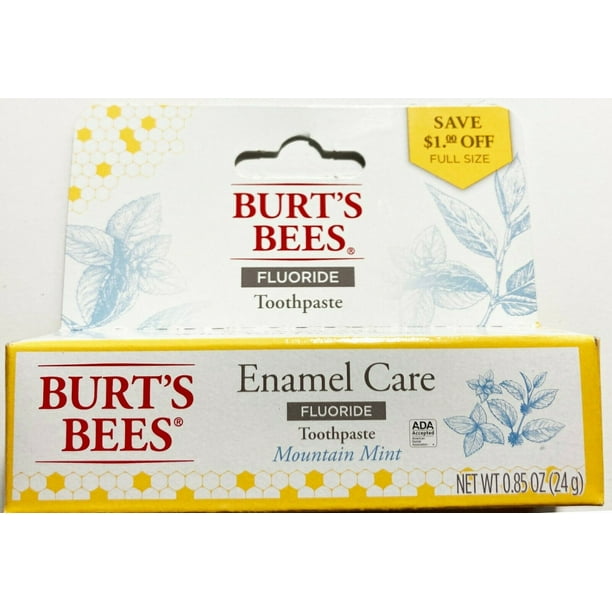 Burt's Bees Enamel Care Fluoride Toothpaste Mountain Mint 0.85oz