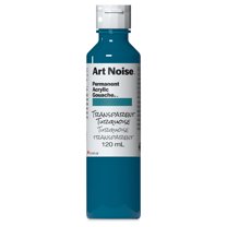 Tri-Art Art Noise Permanent Acrylic Gouache - Transparent Turquoise, 120 ml, Bottle