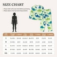 thumbnail image 6 of Disketp Pajamas Set Long Sleeve Sleepwear Womens Button Down Nightwear Pj Sets-Cute Dinosaur Blue Green, 6 of 9
