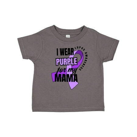

Inktastic I Wear Purple for My Mama Lupus Awareness Gift Toddler Boy or Toddler Girl T-Shirt