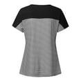 thumbnail image 4 of breaise Women's Nursing Tops Color Blocking Striped Breastfeeding Shirts Crewneck Short Sleeve Maternity Tees Comfy Soft Pregnancy Shirts Mama Postpartum Clothes, 4 of 6