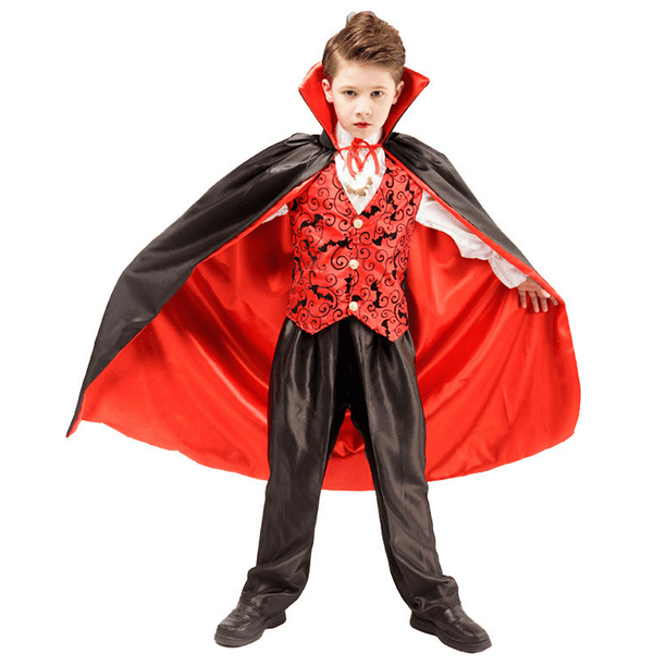 Disfraz de Halloween de terror para ninos disfraz de Cosplay disfraz de escenario disfraz de nino vampiro talla L 10 12 anos JAMW Sencillez