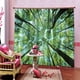 thumbnail image 1 of Cortinas forestales Impresoras 3D Cielo Tratamientos de la ventana Decoración de la casa Decapas verdes Decoración creativa para el dormitorio Baño S 2 Pack AweSitey  HA011122-01, 1 of 7