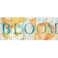 thumbnail image 2 of Coulter, Cynthia 14x8 Gold Ornate Wood Framed with Double Matting Museum Art Print Titled - Watercolor Poppy Meadow Bloom Sign, 2 of 4
