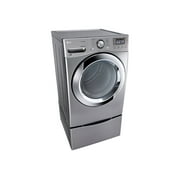 LG SteamDryer DLGX3371V - Dryer - width: 27 in - depth: 29.8 in - height: 38.7 in - front loading - graphite steel