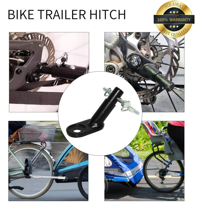 Intrusion nøgle atomar Bike Trailer Steel Coupler Attachment,Bicycle Trailer Hitch Connector,Black  Universal Cycling Adapter Accessories for Child, Cargo & Pet Bicycle  Trailers - Walmart.com