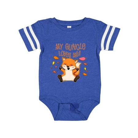 

Inktastic My Guncle Loves Me!- Cute Baby Fox Gift Baby Boy or Baby Girl Bodysuit