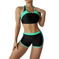 thumbnail image 1 of YFELWZ Womens Plus Size Print Bikini Set Swimming Two Piece Swimsuits Swimwear Beach Suit A L, 1 of 8
