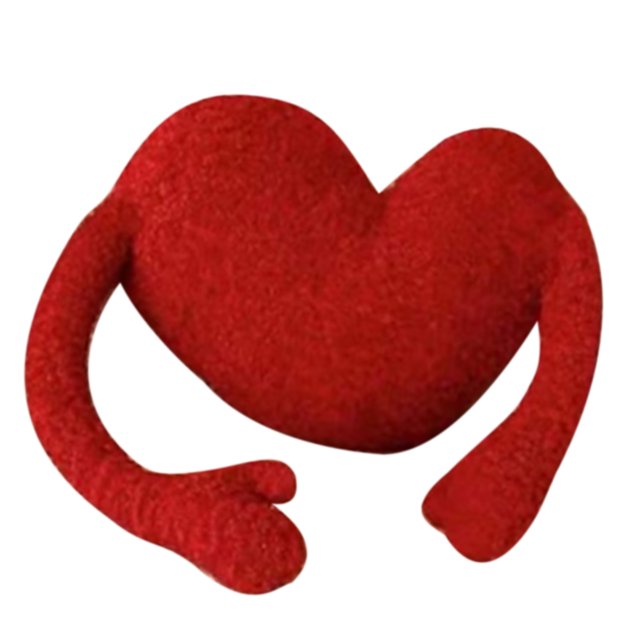 Almohada de corazón de peluche, almohada de corazón rojo, almohada de corazón rojo de dibujos animados, almohada en forma de corazón, tecnología avanzada Jadeshay A