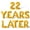 Gold, variant on Letter Balloons - 22 YEARS LATER 16" Inch Alphabet Letters Foil Mylar Balloon 22nd Birthday Party Banner (Gold)