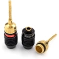 thumbnail image 2 of Sewell Deadbolt Flex Pin Banana Plugs for Spring Loaded Speaker Terminals, 6 Pairs Gold Plated Plugs, 2 of 5