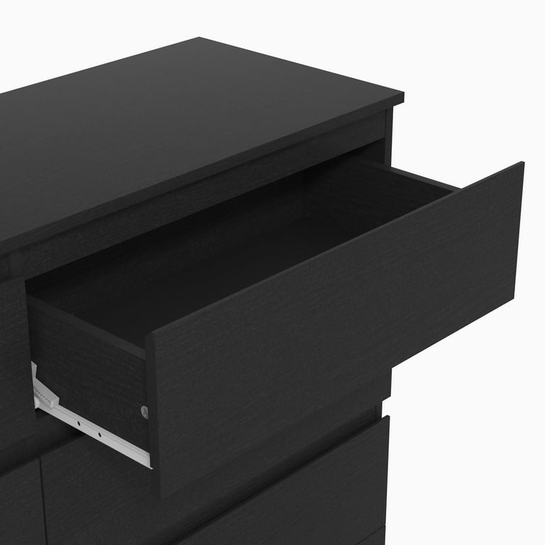 Brindle 6 Drawer Dresser, Black Oak, by Hillsdale Living