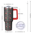 thumbnail image 2 of Christmas 40oz Tumbler– Stainless Steel Insulated Tumbler with Handle and Straw, Large Capacity Travel Cup for Hot & Cold Drinks, 2 of 7
