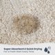 thumbnail image 2 of Alfombra de baño PURRUGS, antideslizante, superabsorbente, color beige, 50 x 75 cm, 2 of 7