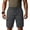 Dark Gray -CT22, variant on Cargo Shorts for Men Drawstring Elastic Waist Relaxed Fit Summer Breathable Outdoor Hiking Beach Work Shorts Multi-Pocket Army Green M