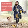 thumbnail image 4 of Wearable Oversized Blanket,Pioneer Flower Floral Print Pattern Wearable Blanket Hoodie for Adults,Cozy Hooded Blankets with Super Pockets,Super Warm Fuzzy Pullover for Women & Men, 4 of 6