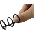 thumbnail image 4 of Queilt 20 Pcs 3 Rings Metal Loose Leaf Binders Snap Split Hinged with 20 mm Inner Diameter, Book Rings for DIY Travel Diary, Photo Album, Binding Spines Combs (Black), 4 of 5