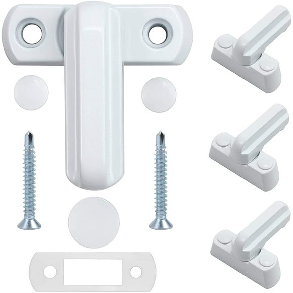 4 Pack Sash Jammer Blocker - Door & Window Lock Anti Theft - Additional Home Security for PVC/uPVC Windows and Doors
