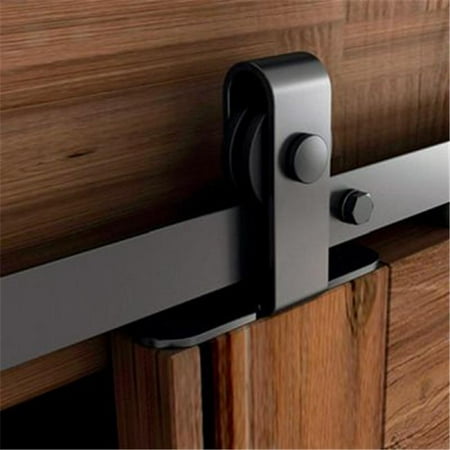70 In Flat Rail Mini Barn Door Hardware Top Mount 44 Matte