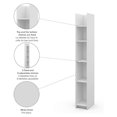Small Space 10“ Narrow shelving unit in white