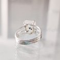 thumbnail image 6 of Rainbow Moonstone Ring, Rough Moonstone Gemstone Ring, June Birthstone, 3 Plain Band, 925 Sterling Silver, Womens Ring, Christmas, Thanksgiving, Handmade, Statement Jewelry, Rough Gemstone Jewelry, 6 of 6