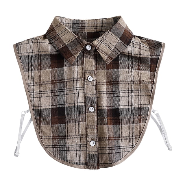 Demi-chemises Col Factice Détachable Faux Col Blouse Insert Col pour Femmes
